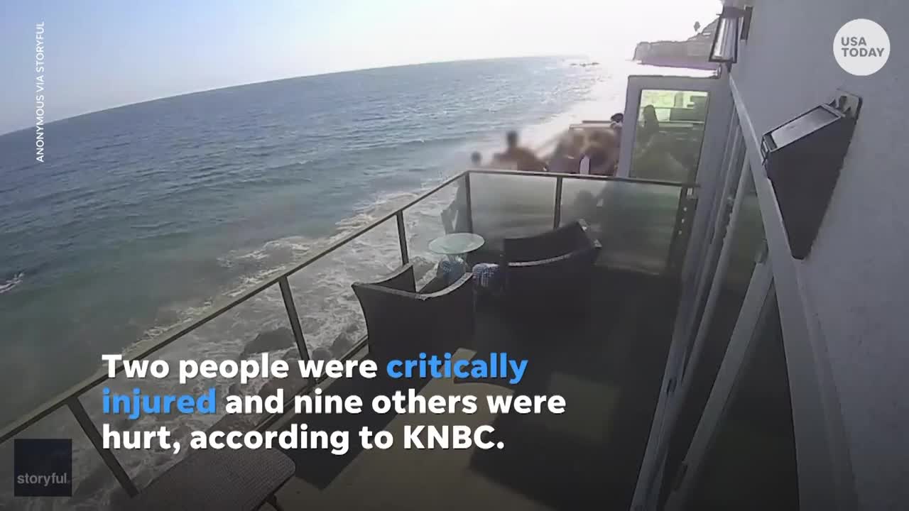 Balcony collapses with more than a dozen of people on top of it | TODAY NEWS
