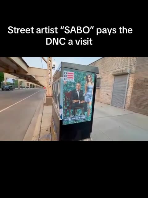 Street Artist SABO Pays the DNC a Visit