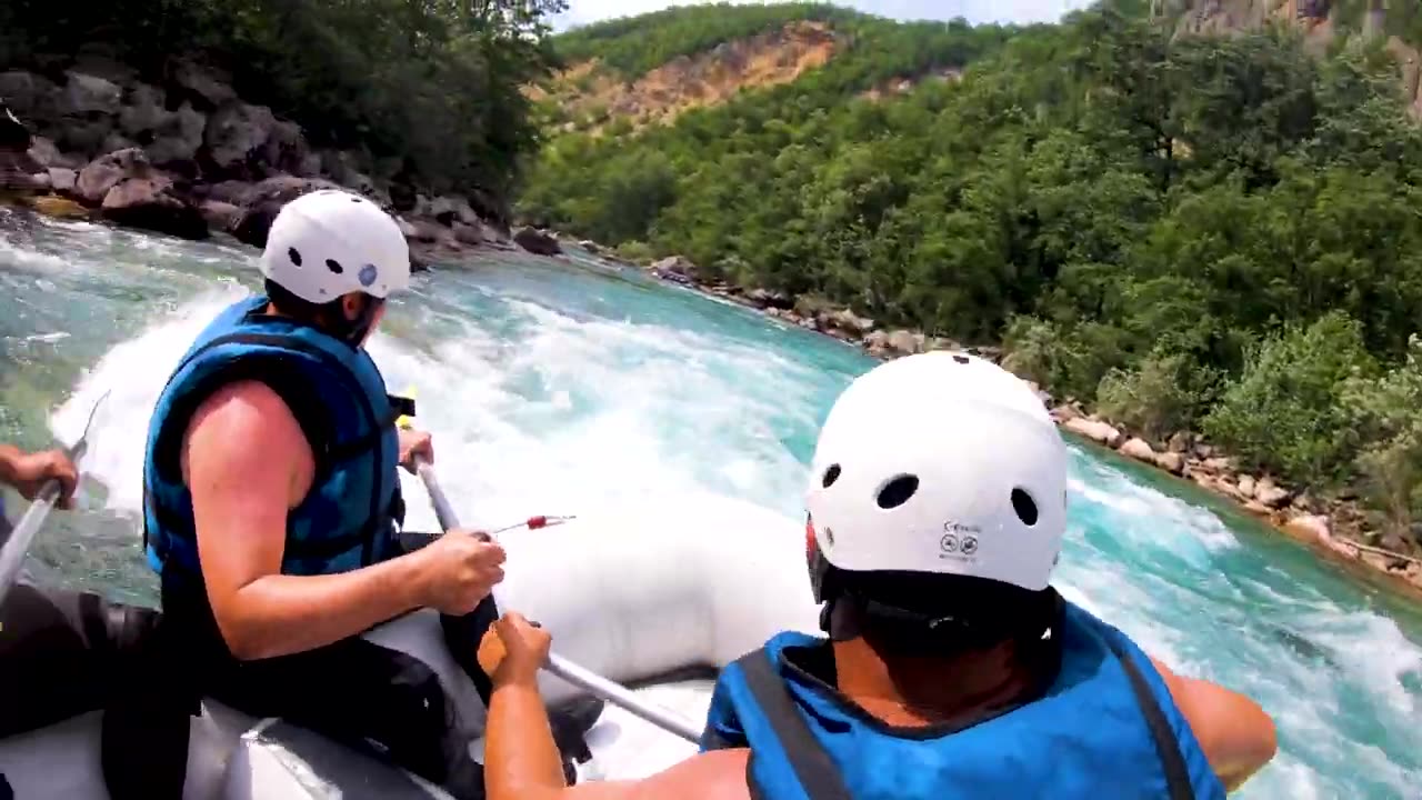 Rafting on river Tara | Serbia and Montenegro | first person POV in 4K