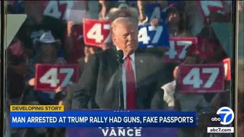 Man arrested near SoCal Trump rally had guns, fake passports