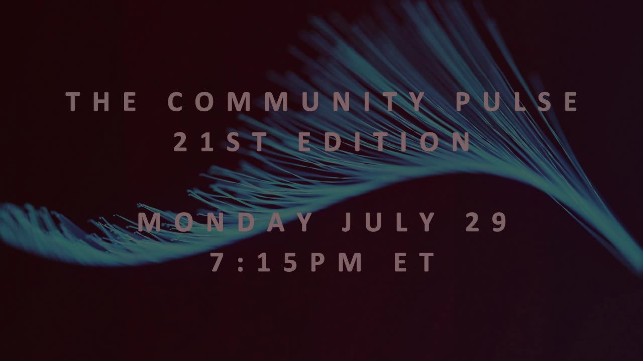 The Community Pulse July 29th, 7:15pm ET - featured artist Linda Jean