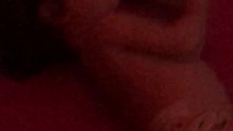 Playing in the dark before bed