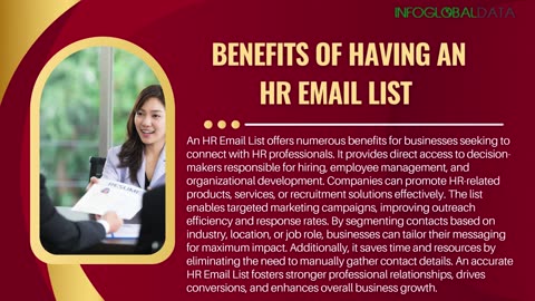 Enhance Your Marketing Effort With Our Segmented HR Mailing List