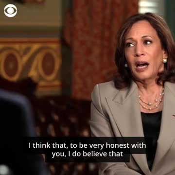 VP Harris: I Believe We Rightly Believed But Certainly Believe...