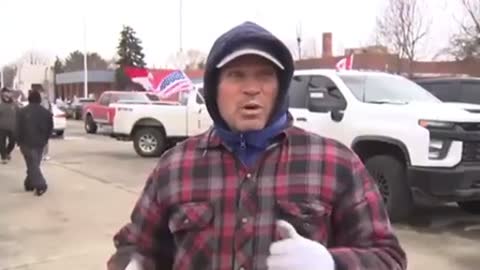 Reporter STUNNED when protester walks up & says "most unexpected thing"