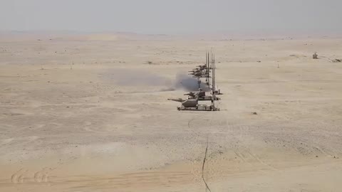 Video footage of the new Oerlikon Skynex short-range anti-aircraft systems of the Qatar Armed Forces