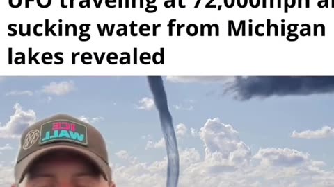 UFO caught sucking water off the ocean