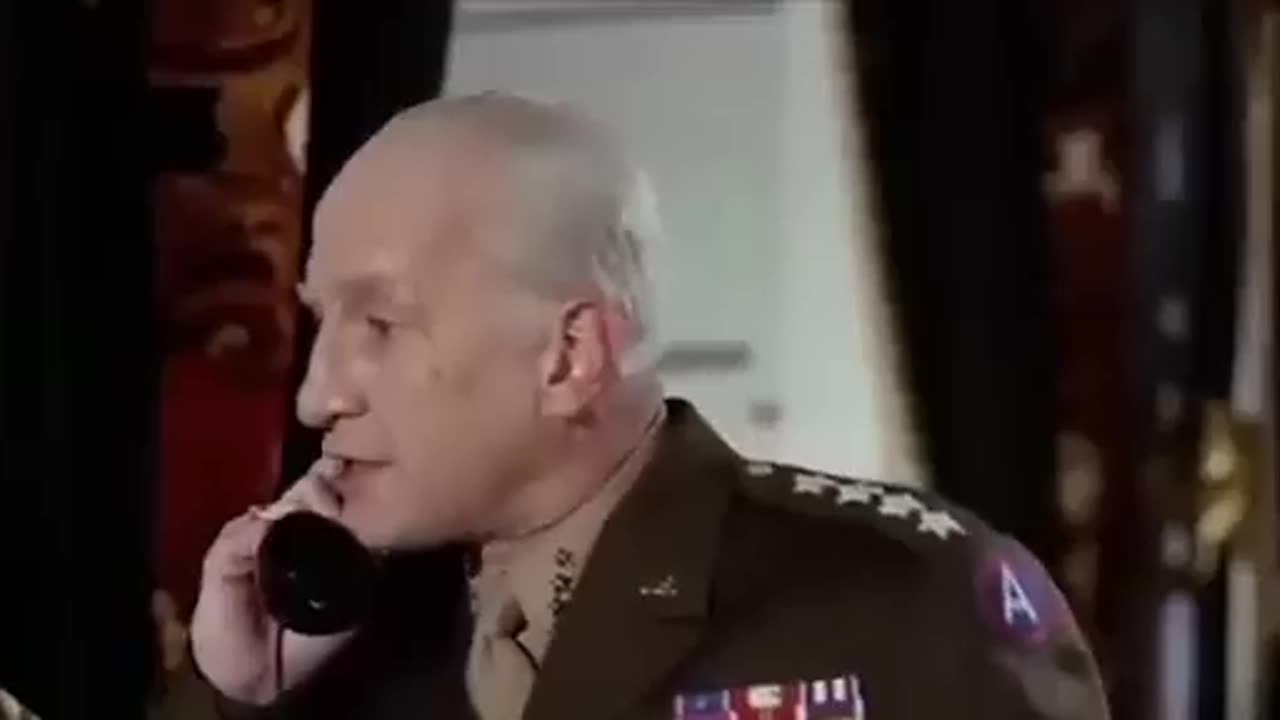 Actor Portrayal of General George Patton - We should be building the German's Up To Fight The Jewish Bolsheviks/Communists (not killing the Germans)