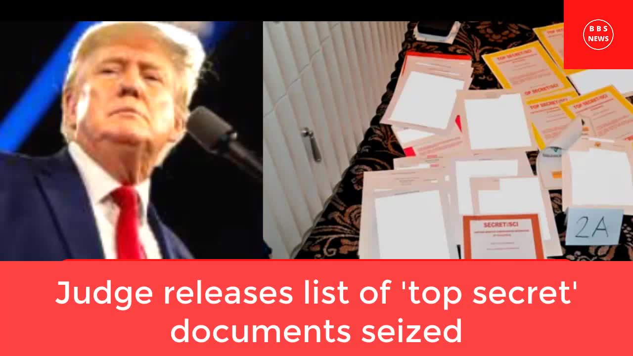 Judge release list of top Secret documents