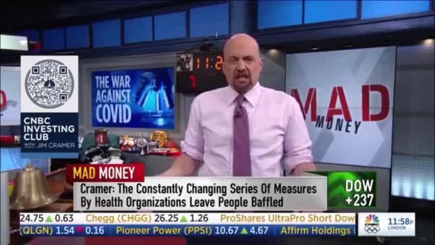 CNBC's Jim Cramer Decides It Is a Good Idea to Use Military to Force Vaccinations