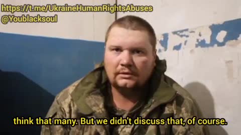 Captured Ukrainian Soldier Raped by Unit Commander