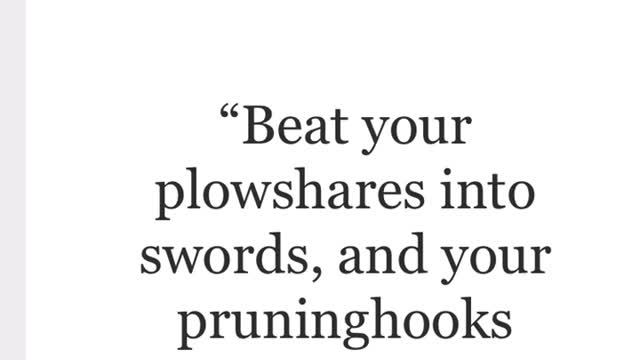Let the weak say I’m strong.