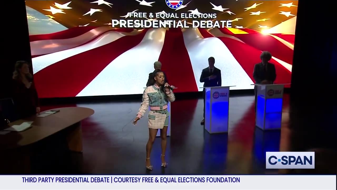 Third Party Debate National Anthem Performance More Embarrassing Than the Candidates