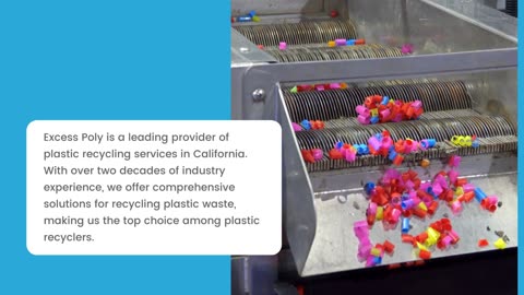 Plastic Recycling Services in California by Excess Poly