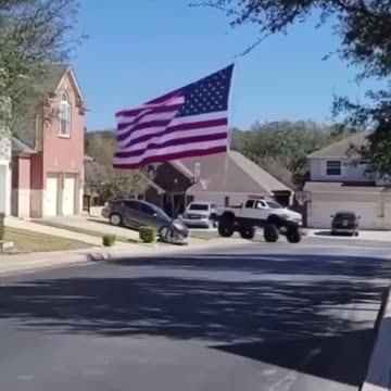 USA!!! MEGA TRUCK FLAG