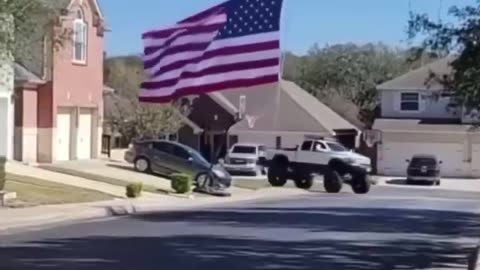USA!!! MEGA TRUCK FLAG