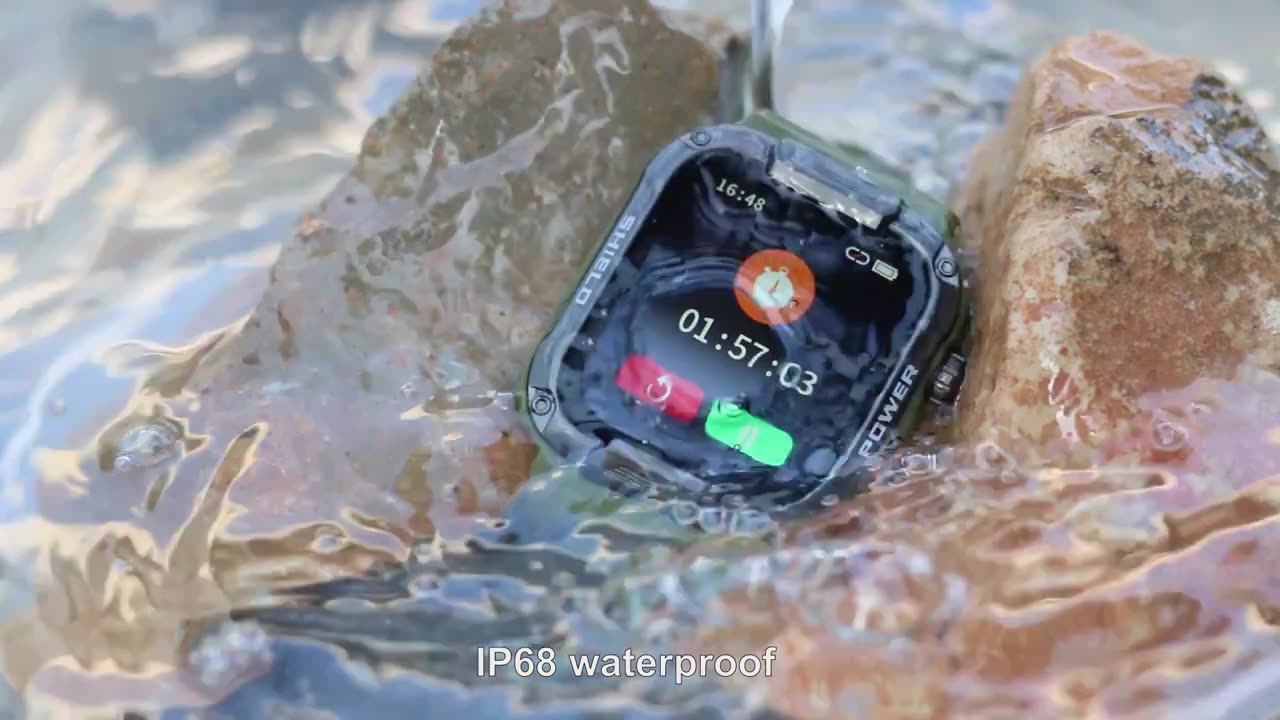 Military Smart Watch Men For Android IOS Ftiness Watches Ip68 Waterproof