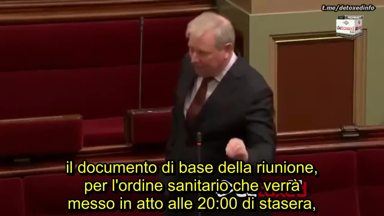 Deputato David DAVIS: “Entro 24 ore vogliamo il documento su cui si basa l’ordine del Lockdown