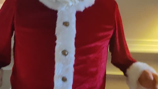 Santa dancing