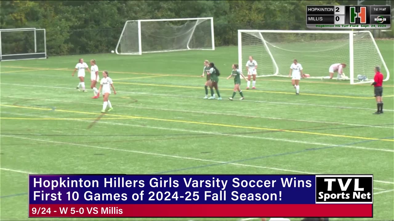 Hopkinton Hillers Girls Varsity Soccer has won their first 10 games of the 2024-25 Fall Season