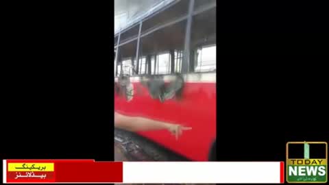 Breaking News- Metro Bus Catches Fire - Rawalpindi - Metro Station - Rehmanabad -