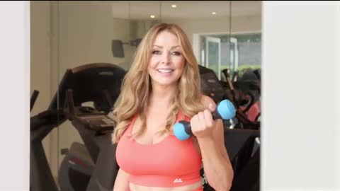 HOT Carol Vorderman Working Out