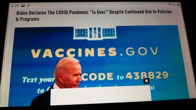 Biden says COVID over but keeps emergency powers along with Gavin newsome.