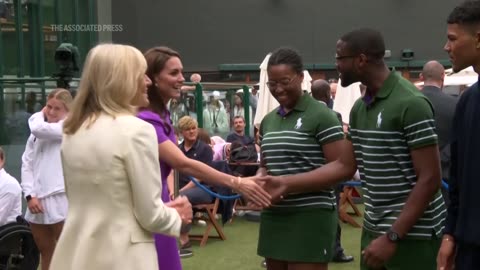 Watch:The Princess of Wales has arrived at the All England Club AP