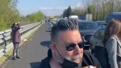 19/04/2021 PROTESTE E BLOCCHI SULL' AUTOSTRADA A1 FIRENZE