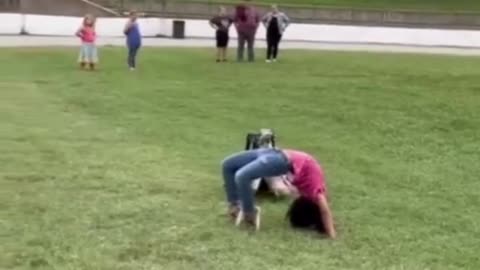 Dogs Assist in a Backbend Duck Parade! 🐶🦆🤸‍♀️