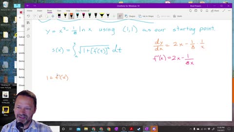 Calculus 2 - Section 8-1- Arclength as a function with Example