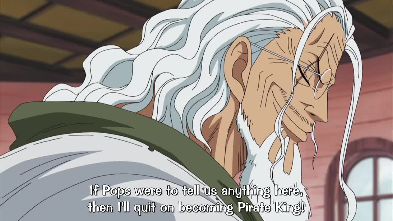 One Piece – Usopp wants to know about One Piece, Rayleigh test Luffy