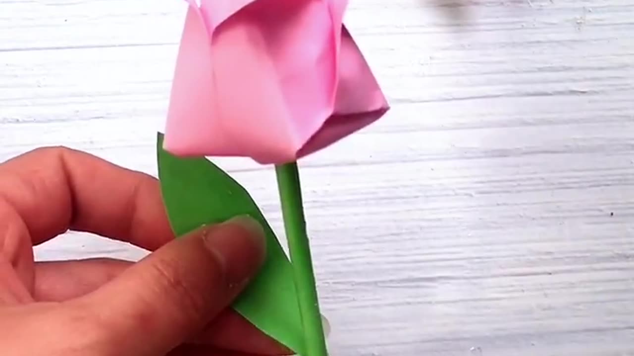 Make a easy paper art Rose
