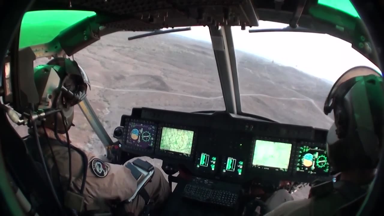 Ride along in a US army huey helicopter