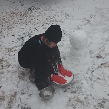 Anita's First Snowman Part 4