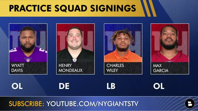 Giants CUT Blake Martinez, Sign Tyre Phillips, Kadarius Toney Injury Update + UPDATED Practice Squad