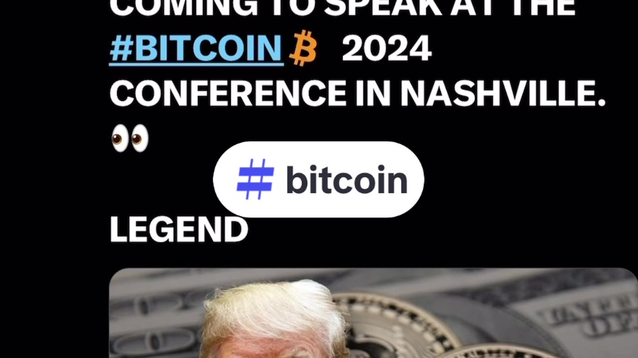 "DJT @ Bitcoin Conference in Nashville" 07/16/2024 #bitcoin