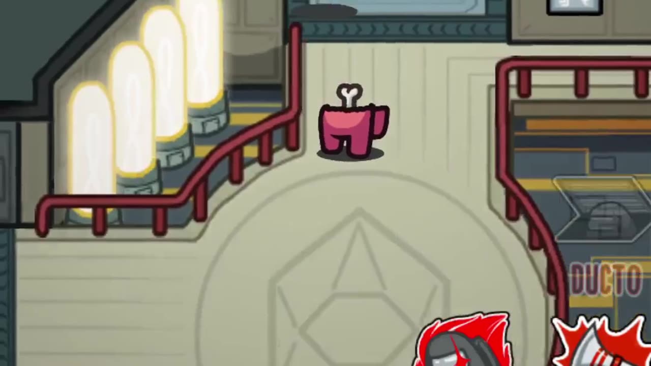 Me atrapan faltando segundos XD #amongus
