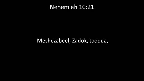 KJV Bible Nehemiah Chapter 10