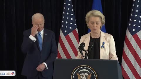 Biden and Von der Leyen Hold a Joint News Conference Amid Ukraine Crisis Talks