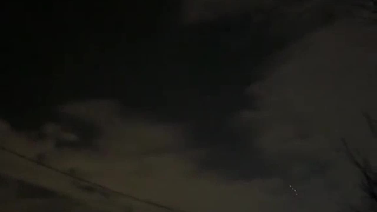 The work of Ukrainian air defense in Krivoy Rog.