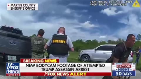 New body camp footage of attempted Trump assassin arrest. #WhenDoesTheBirdSing