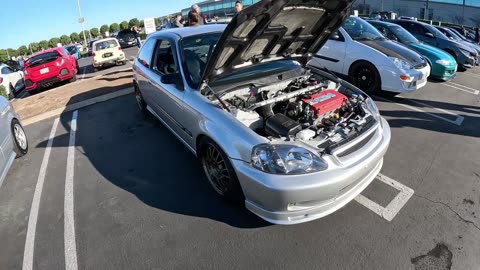OSAKA Kanjo Honda Civics EKs at Honda of America Car Meet? 大阪環状族 |