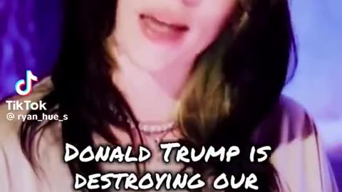 Billy Elish says to vote against Trump.