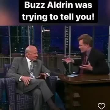 Buzz Aldrin was trying to tell you