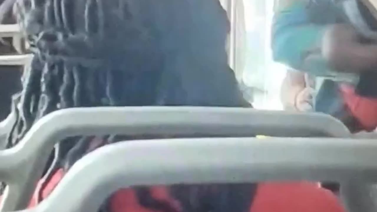 BUS DRIVER BEATS PASSENGERS ASS