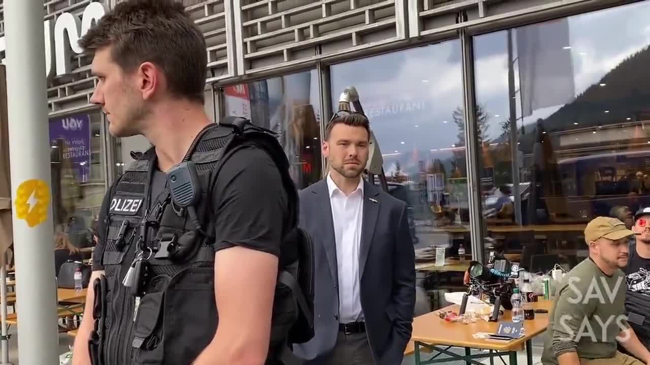 Jack Posobiec and film crew integrated and detained at WEF, Davos..