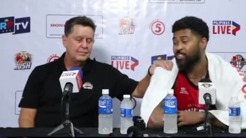 Interview with Best Player Maverick Ahanmisi and Coach Tim Cone [Oct. 20, 2024]