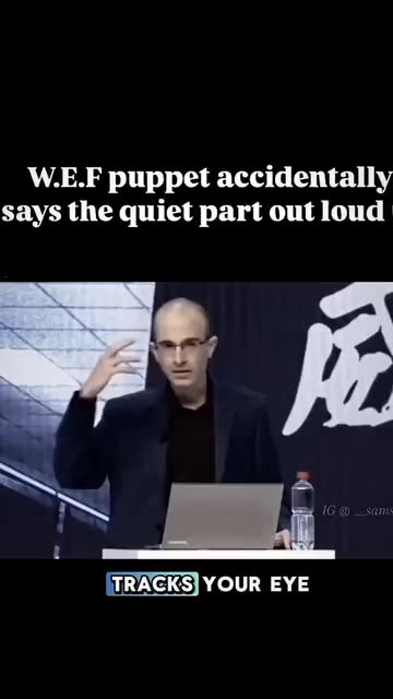 W.E.F puppet accidentally says the quiet part out loud