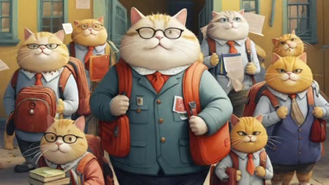 Fat Cat goes to school